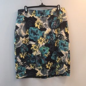 Ann Taylor Watercolor Pencil Skirt